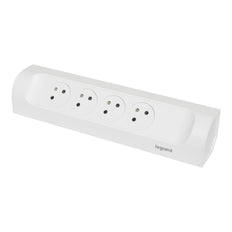 Legrand Inbouwstopcontact 4x2P Zonder Snoer Wit 90 Graden (Europese Stekkerdoos) - 049408 [5 stuks]