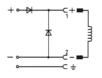 Connector 12-240V DC (DIN - A) Met Hersteldiode En Polariteitsbescherming - Burkert 2508 008375