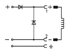 Connector 12-240V DC (DIN - A) Met Hersteldiode En Polariteitsbescherming - Burkert 2508 008375