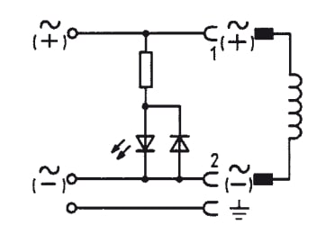 Connector 12-24V AC/DC (DIN - A) Met LED - Burkert 2508 008360