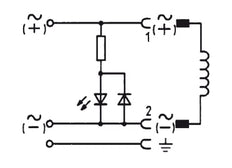 Connector 12-24V AC/DC (DIN - A) Met LED - Burkert 2508 008360