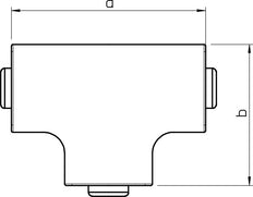 OBO T-stuk pijpbuis - 6192548 [4 stuks]