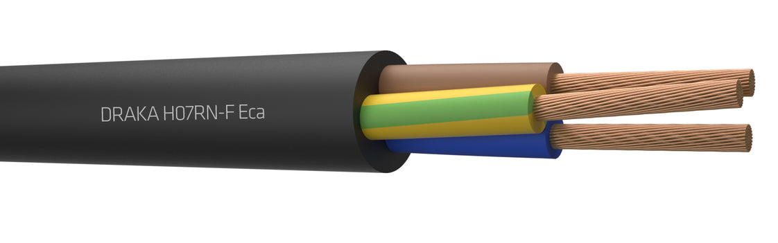 Draka H07RN-F Neopreen Kabel 3G1.5mm² Zwart - 817308 [10 Meters]