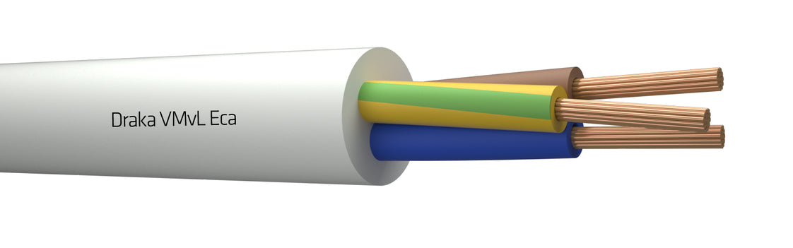 Draka VMVL 3G2.5 Klasse 5 Flexibele Vinyl Stroomkabel - 803876 [100 Meters]