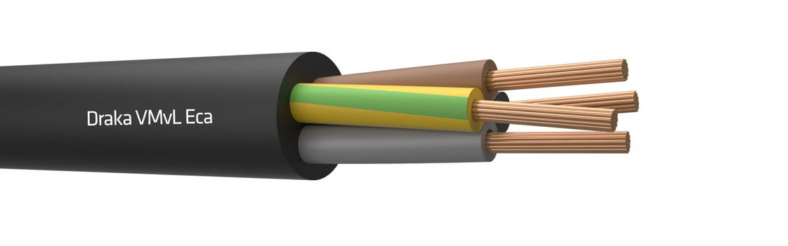 Draka Vmvl 4G1 Flexibel Vinyl Kabel Zwart 100M - 803889 [100 Meters]