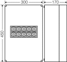Hensel K7052 IP65 Aansluitdoos 5-Poorts 95mm² - K 7052