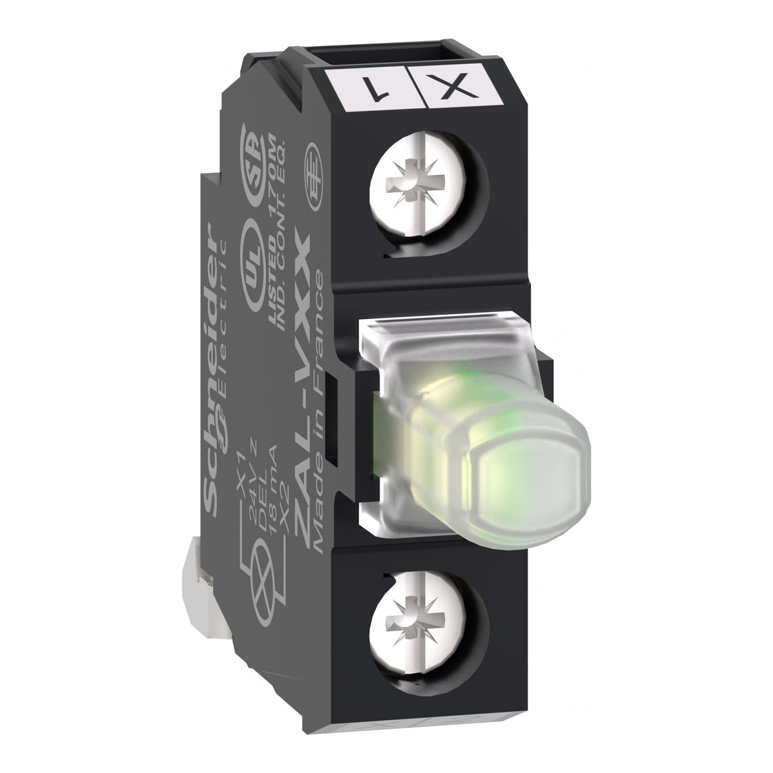 Schneider Electric ZALVB1 24V LED Signaalblok Wit - ZALVB1