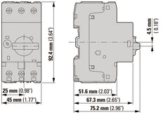 3-Pool Transformator Aardlek 6.3-10A PKZM0-10-T - 088916