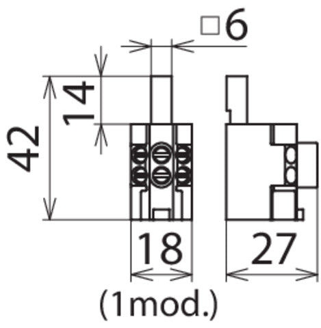Dehn 3x16mm stiftvormige aansluitklem voor doorvoerbedrading - 900588 [4 stuks]