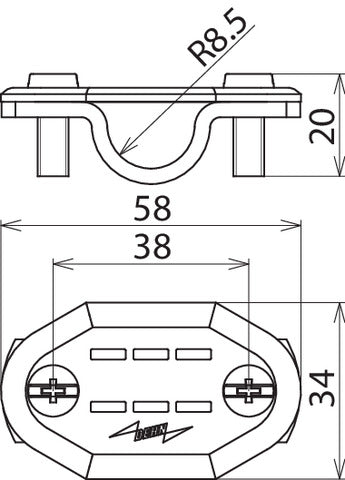 Dehn Nummerplaat Al Cleat Rd 16 Kit - 490116 [50 stuks]