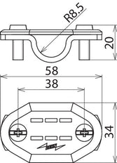 Dehn Nummerplaat Al Cleat Rd 16 Kit - 490116 [50 stuks]