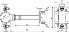 HVI Ex P85 Houder StSt Voor Geleider D 27mm Dist 85mm - 275454 [10 stuks]