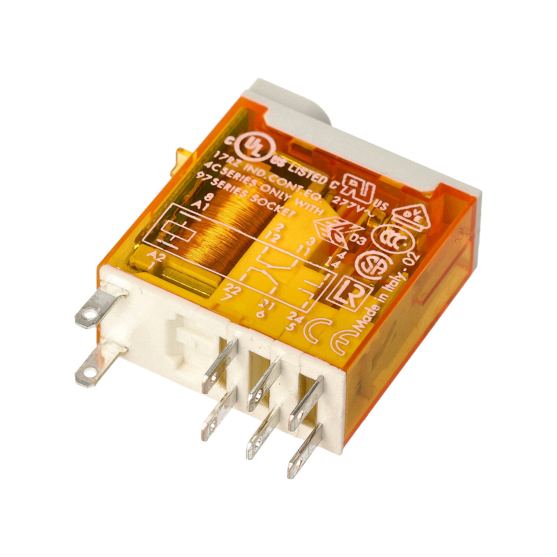 Finder 46.52 Industrieel Relais 2Co 8A 24Vac Met Led - 46.52.8.024.0054