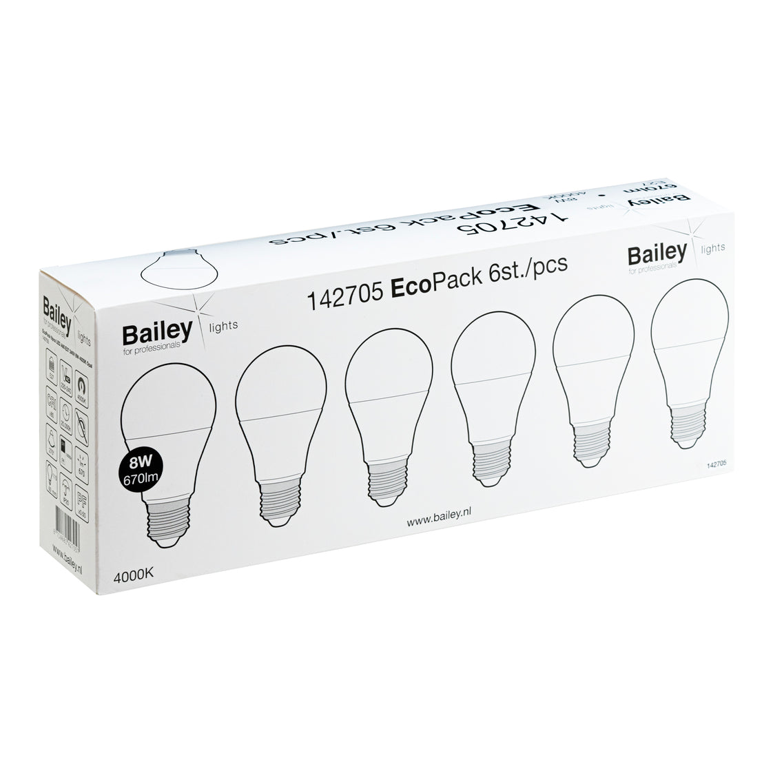 Bailey EcoPack LED-lamp - 142705 [6 stuks]