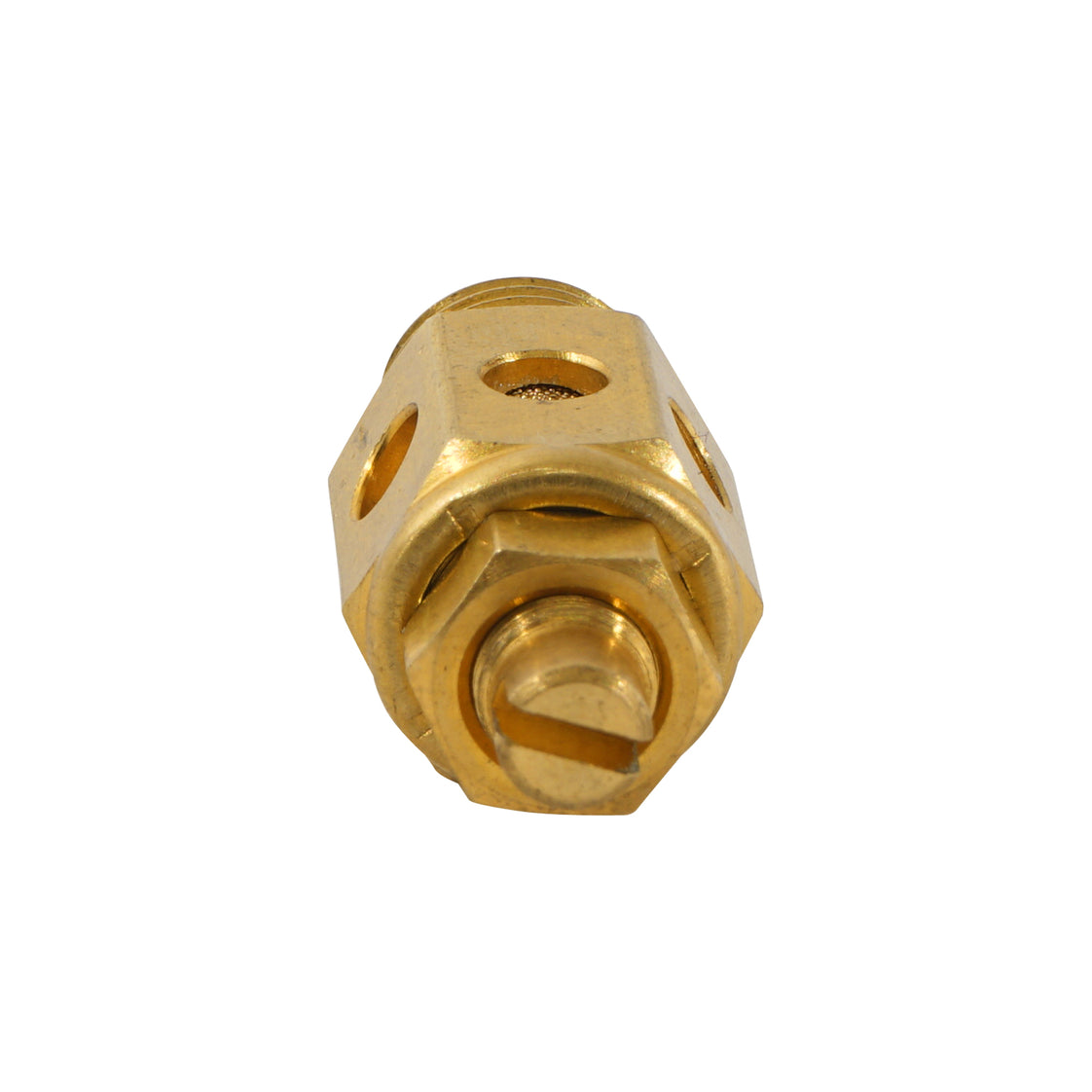 1/4" NPT messing smoorklep met geluiddemper [50 stuks]