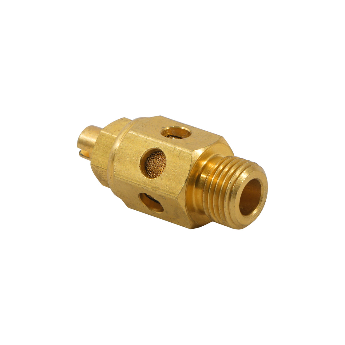 3/8" NPT messing smoorklep met geluiddemper [50 stuks]