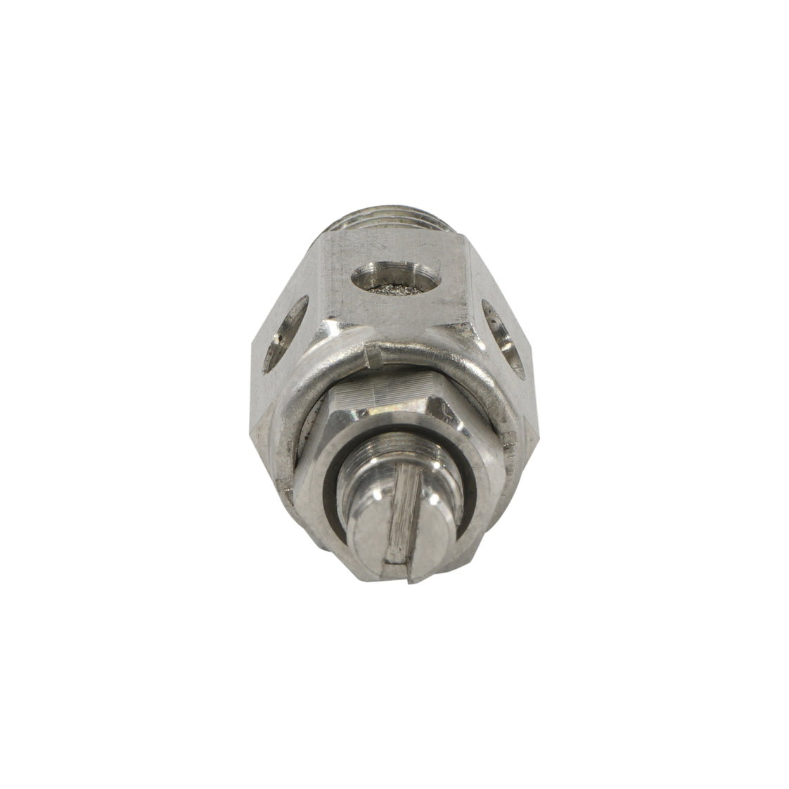 1/2" NPT RVS smoorklep met geluiddemper [50 stuks]