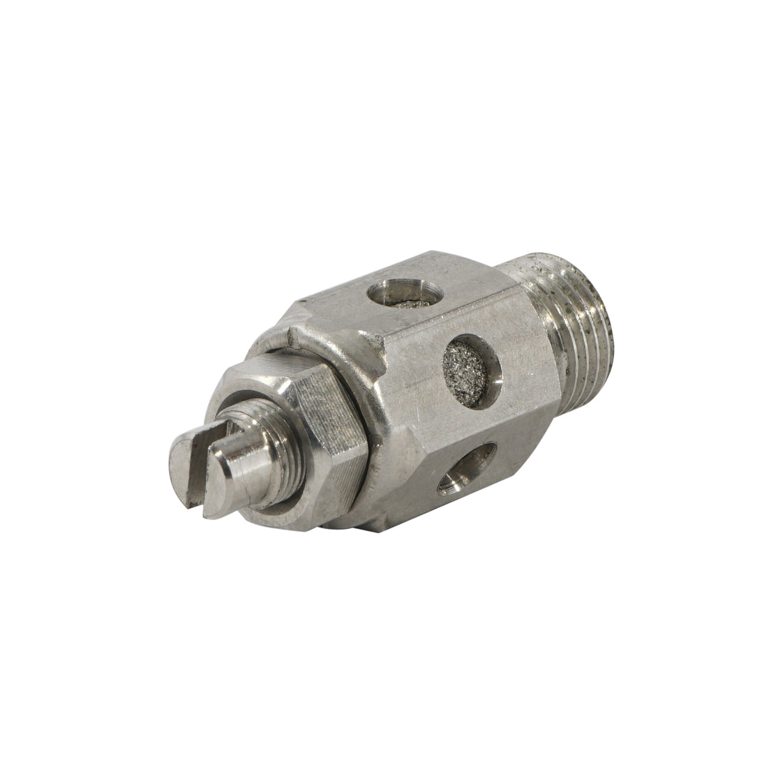 R3/8" RVS Smoorventiel met Geluiddemper - Tameson