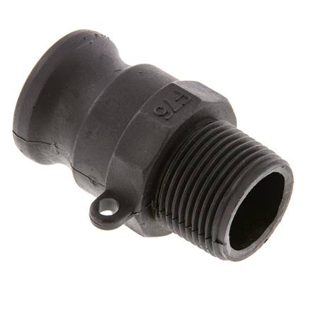 Camlock DN 20 (3/4'') Koppeling PolypropyleenR 3/4'' met buitendraad Type F MIL-C-27487 [2 Stuks]