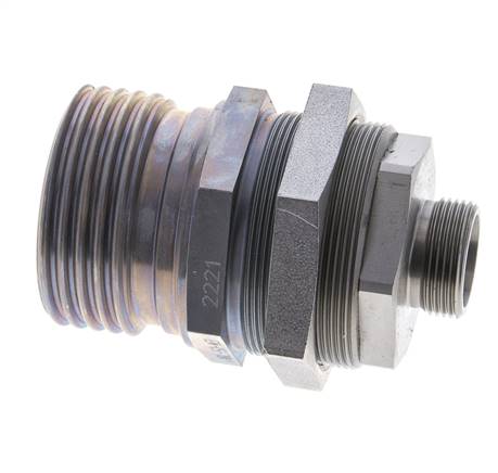 Stalen Hydraulische Koppeling Snelkoppeling 18 mm L Snijring ISO 14540/8434-1 D M54 x 4