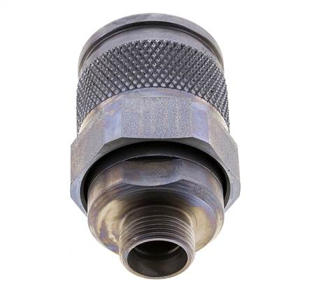Stalen Hydraulische Koppeling Insteeknippel 15 mm L Snijring ISO 14540/8434-1 D M36 x 3