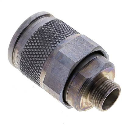 Stalen Hydraulische Koppeling Insteeknippel 15 mm L Snijring ISO 14540/8434-1 D M36 x 3