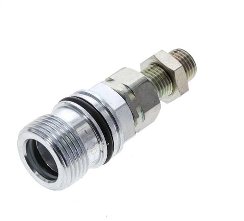 Stalen DN 10 Hydraulische Koppeling Snelkoppeling 8 mm L Knelring Schotkoppeling ISO 14541/8434-1 D M28 x 2
