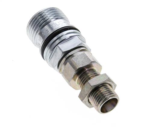 Stalen DN 10 Hydraulische Koppeling Snelkoppeling 10 mm L Knelring Schotkoppeling ISO 14541/8434-1 D M28 x 2