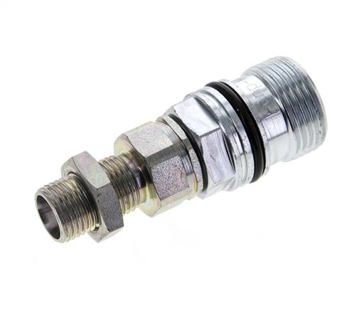 Stalen DN 10 Hydraulische Koppeling Snelkoppeling 10 mm L Knelring Schotkoppeling ISO 14541/8434-1 D M28 x 2