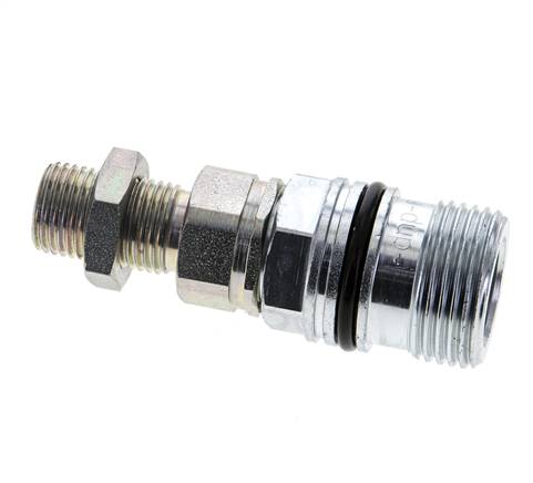 Stalen DN 10 Hydraulische Koppeling Snelkoppeling 10 mm L Knelring Schotkoppeling ISO 14541/8434-1 D M28 x 2