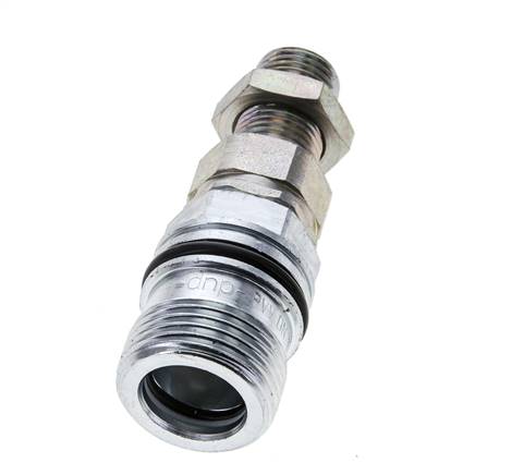 Stalen DN 10 Hydraulische Koppeling Snelkoppeling 10 mm L Knelring Schotkoppeling ISO 14541/8434-1 D M28 x 2