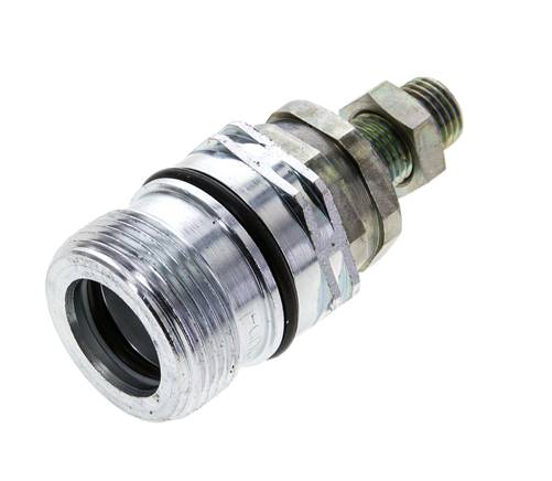 Stalen DN 12.5 Hydraulische Koppeling Snelkoppeling 8 mm L Knelring Schotkoppeling ISO 14541/8434-1 D M36 x 2