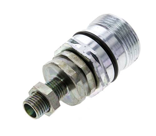Stalen DN 12.5 Hydraulische Koppeling Snelkoppeling 8 mm L Knelring Schotkoppeling ISO 14541/8434-1 D M36 x 2