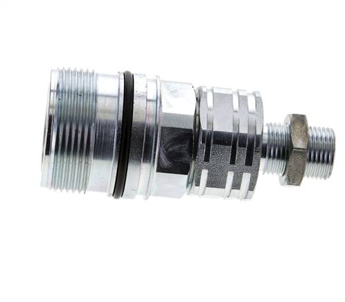 Stalen DN 20 Hydraulische Koppeling Snelkoppeling 12 mm L Knelring Schotkoppeling ISO 14541/8434-1 D M42 x 2