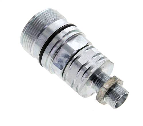 Stalen DN 20 Hydraulische Koppeling Snelkoppeling 12 mm L Knelring Schotkoppeling ISO 14541/8434-1 D M42 x 2