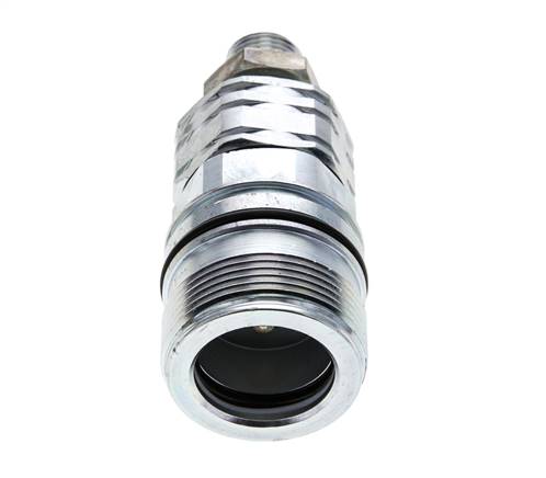 Stalen DN 20 Hydraulische Koppeling Snelkoppeling 12 mm L Knelring Schotkoppeling ISO 14541/8434-1 D M42 x 2