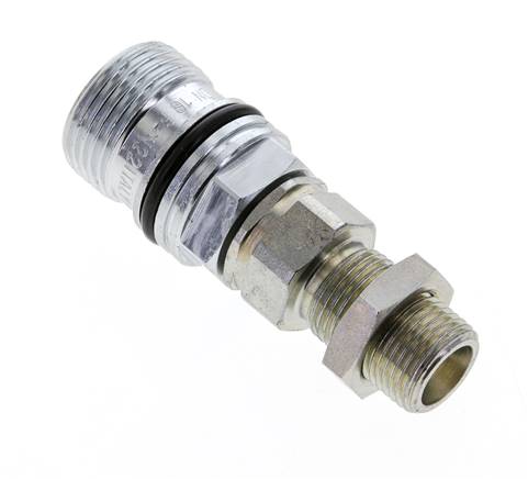 Stalen DN 10 Hydraulische Koppeling Snelkoppeling 10 mm S Knelring Schotkoppeling ISO 14541/8434-1 D M28 x 2