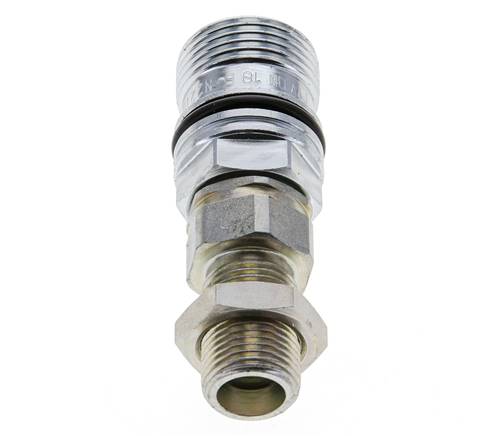 Stalen DN 10 Hydraulische Koppeling Snelkoppeling 10 mm S Knelring Schotkoppeling ISO 14541/8434-1 D M28 x 2