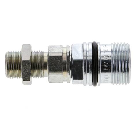 Stalen DN 10 Hydraulische Koppeling Snelkoppeling 10 mm S Knelring Schotkoppeling ISO 14541/8434-1 D M28 x 2