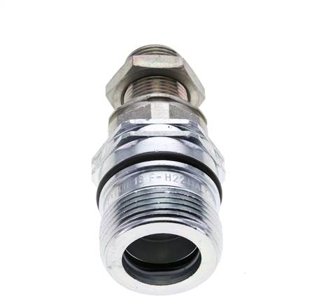 Stalen DN 12.5 Hydraulische Koppeling Snelkoppeling 12 mm S Knelring Schotkoppeling ISO 14541/8434-1 D M36 x 2
