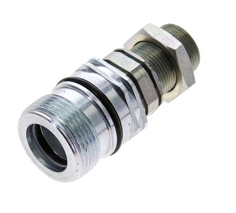 Stalen DN 12.5 Hydraulische Koppeling Snelkoppeling 16 mm S Knelring Schotkoppeling ISO 14541/8434-1 D M36 x 2