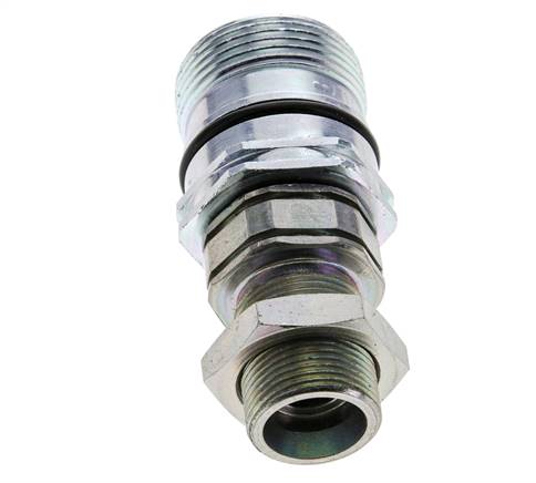 Stalen DN 12.5 Hydraulische Koppeling Snelkoppeling 16 mm S Knelring Schotkoppeling ISO 14541/8434-1 D M36 x 2