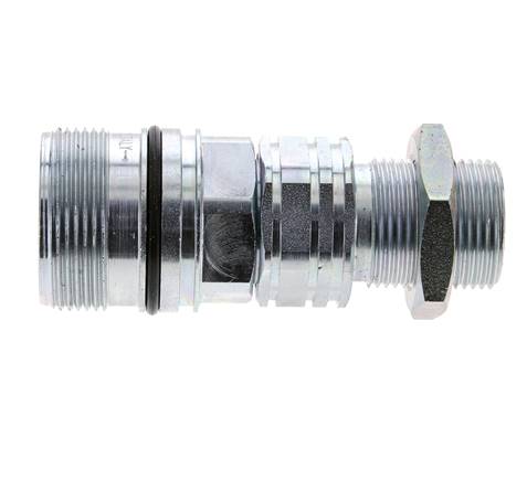 Stalen DN 20 Hydraulische Koppeling Snelkoppeling 20 mm S Knelring Schotkoppeling ISO 14541/8434-1 D M42 x 2