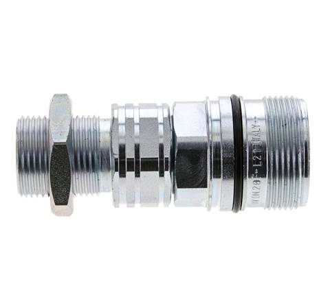 Stalen DN 20 Hydraulische Koppeling Snelkoppeling 20 mm S Knelring Schotkoppeling ISO 14541/8434-1 D M42 x 2