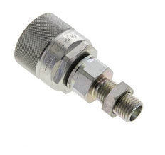 Stalen DN 10 Hydraulische Koppeling Insteeknippel 8 mm L Knelring Schotkoppeling ISO 14541/8434-1 D M28 x 2