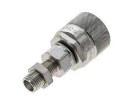 Stalen DN 10 Hydraulische Koppeling Insteeknippel 8 mm L Knelring Schotkoppeling ISO 14541/8434-1 D M28 x 2