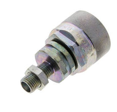 Stalen DN 12.5 Hydraulische Koppeling Insteeknippel 8 mm L Knelring Schotkoppeling ISO 14541/8434-1 D M36 x 2