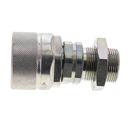 Stalen DN 12.5 Hydraulische Koppeling Insteeknippel 18 mm L Knelring Schotkoppeling ISO 14541/8434-1 D M36 x 2
