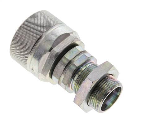 Stalen DN 12.5 Hydraulische Koppeling Insteeknippel 18 mm L Knelring Schotkoppeling ISO 14541/8434-1 D M36 x 2