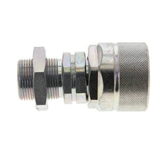 Stalen DN 12.5 Hydraulische Koppeling Insteeknippel 18 mm L Knelring Schotkoppeling ISO 14541/8434-1 D M36 x 2